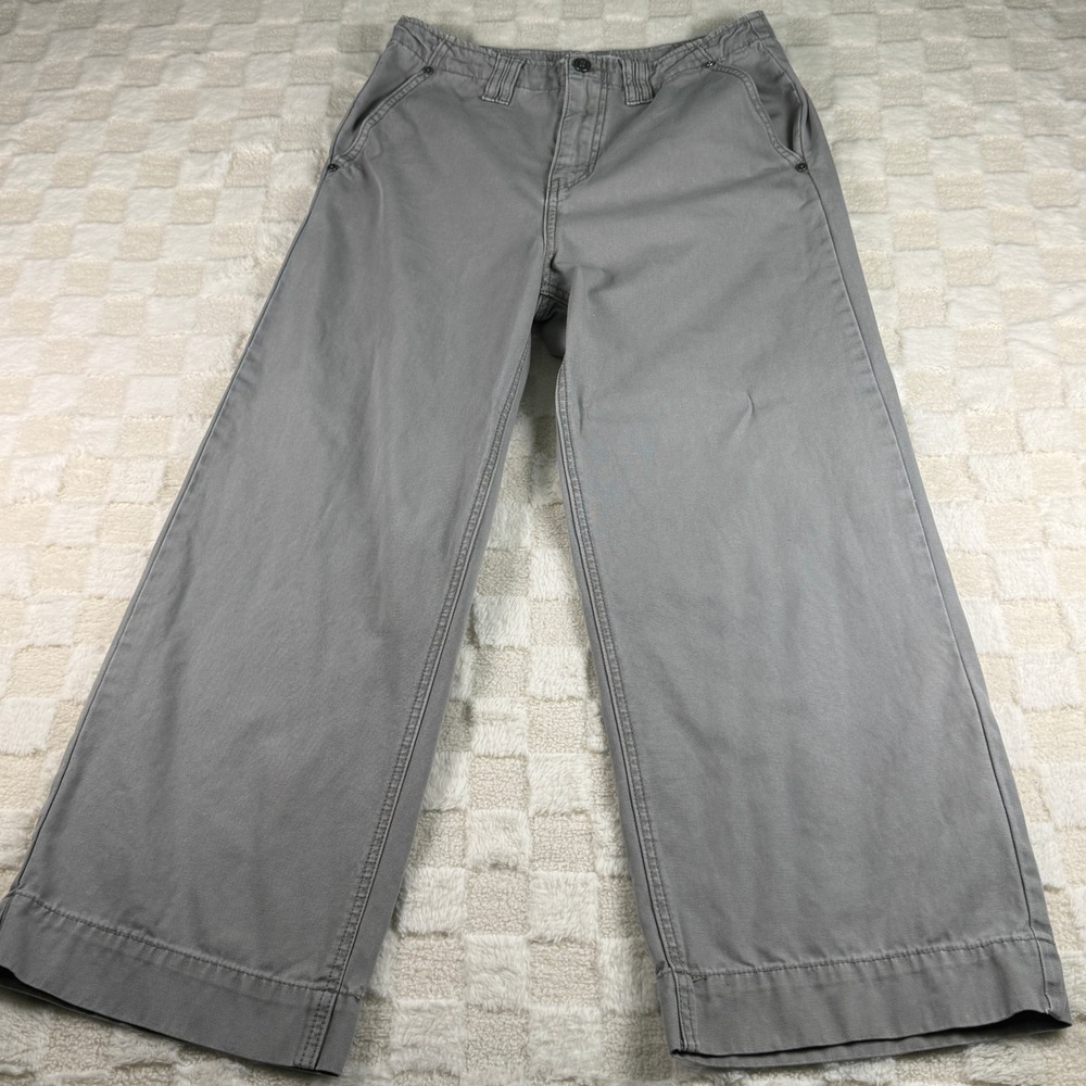 Kancan Los Angeles Wide Leg‎ Cropped Pants Womens Gray Casual Chic